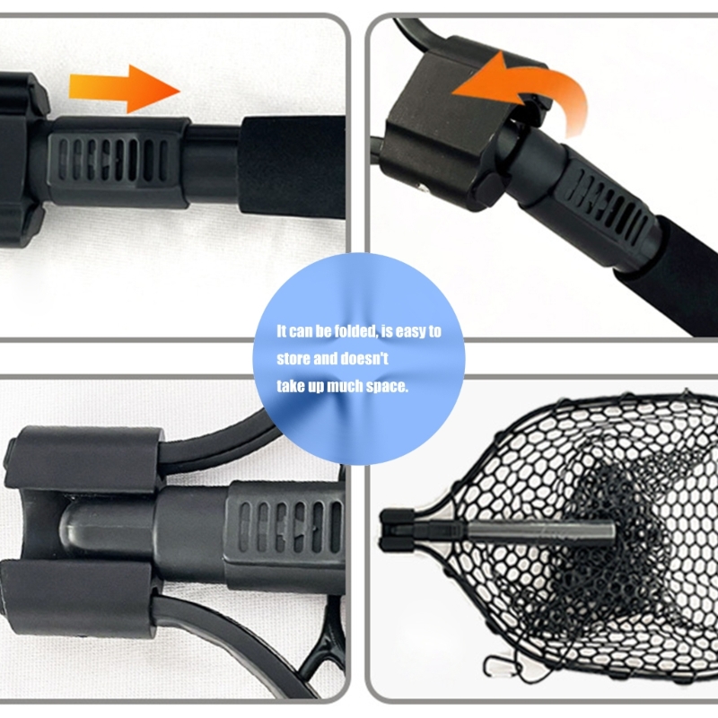 Fish Net Handle - Foldable Landing Net Collapsible Handle Fishing