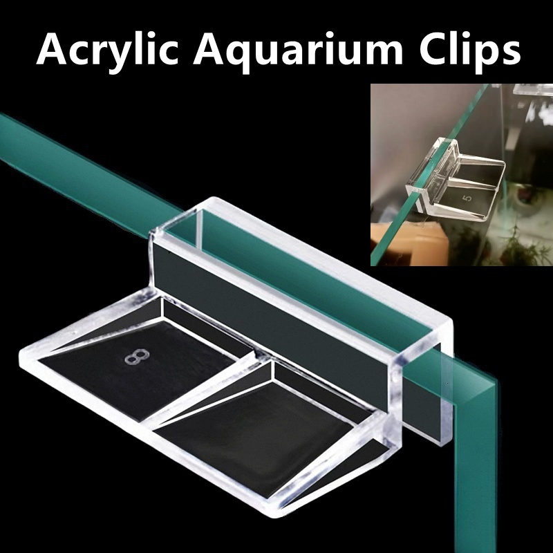 Aquarium Fish Elevator - 1PC 5/6/8/10/12/15/19mm Acrylic Aquarium Clips Fish