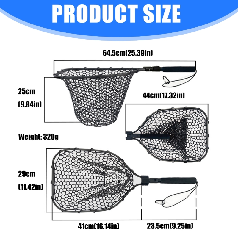 Foldable Landing Net Collapsib - Fish Net Handle recension och pris