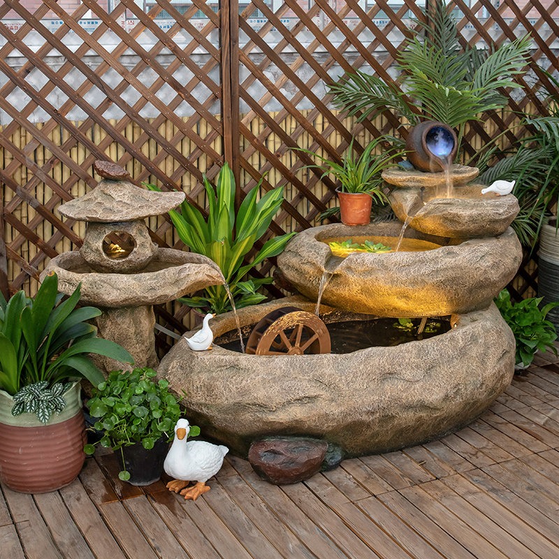 Outdoor Balcony Fish Pond Cour - Aquarium Fish Pond recension och pris