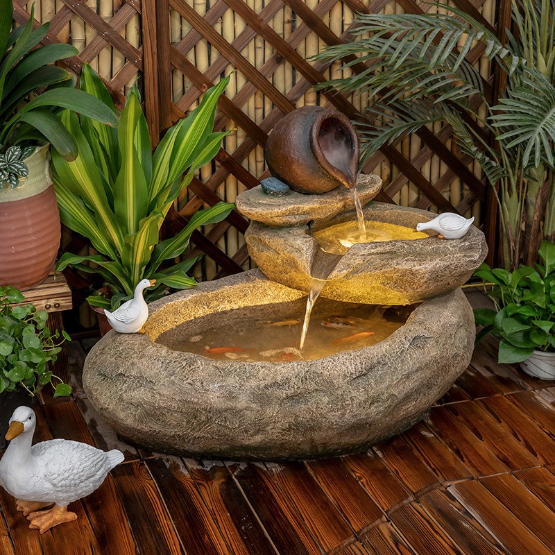 Outdoor Balcony Fish Pond Cour - Aquarium Fish Pond recension och pris