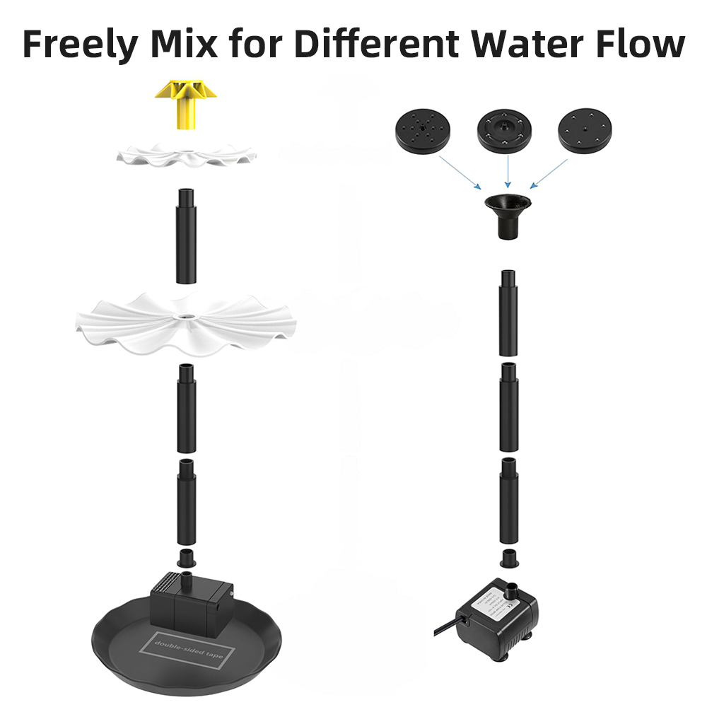 Solar Fountain Pump for Bird B - Aquarium Fish Accessories recension och pris