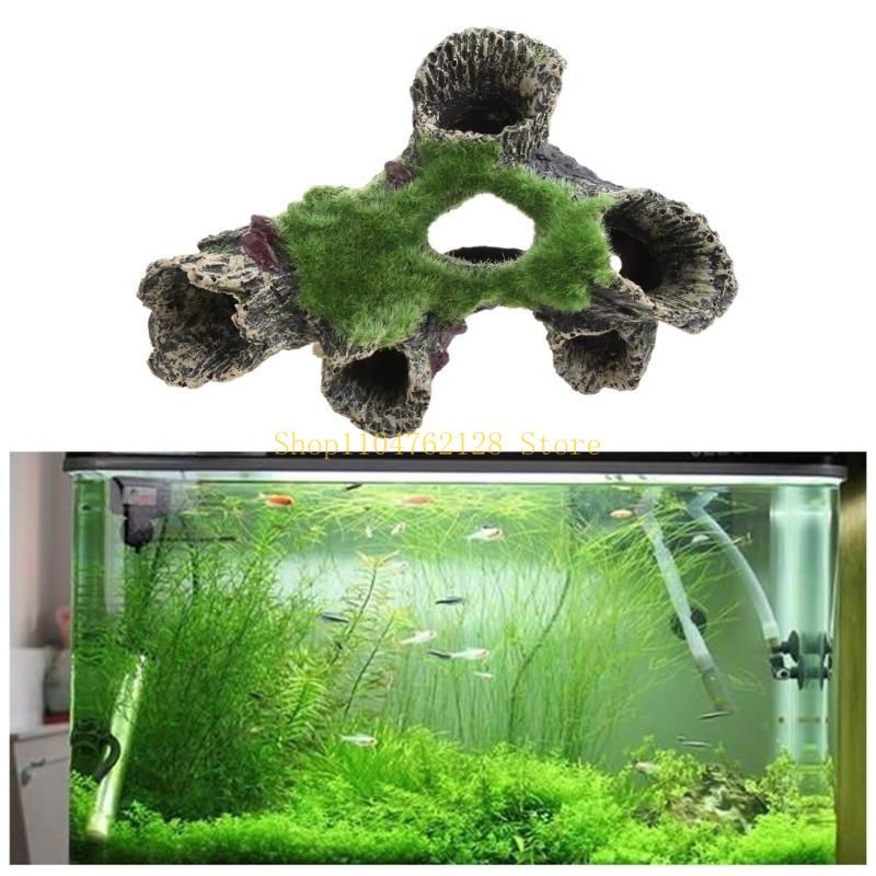 Aquarium Resin Cave Moss Tree  - Aquarium Fish For Sale recension och pris
