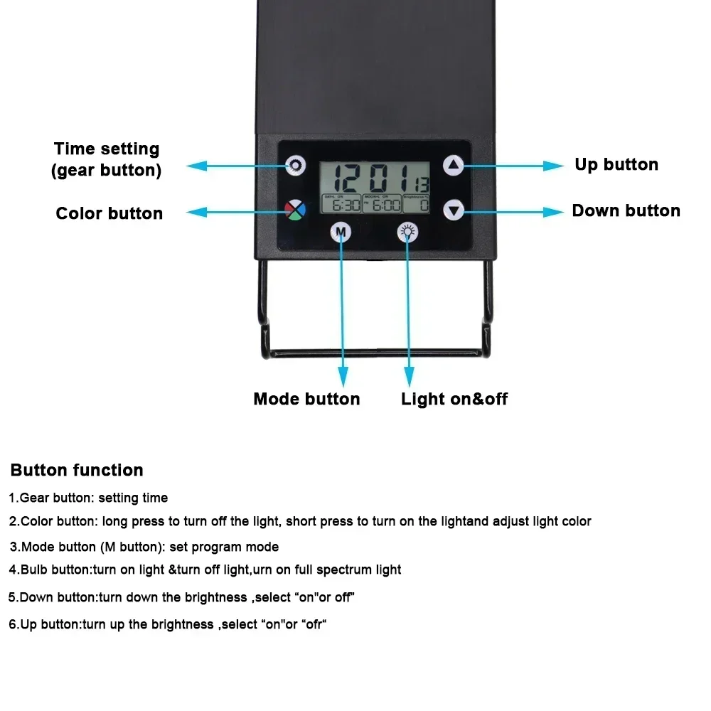 IP68 Waterproof Aquarium LED L - Aquarium Fish Light Lamp recension och pris