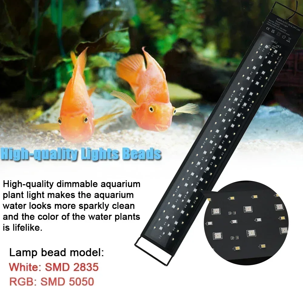 IP68 Waterproof Aquarium LED L - Aquarium Fish Light Lamp recension och pris