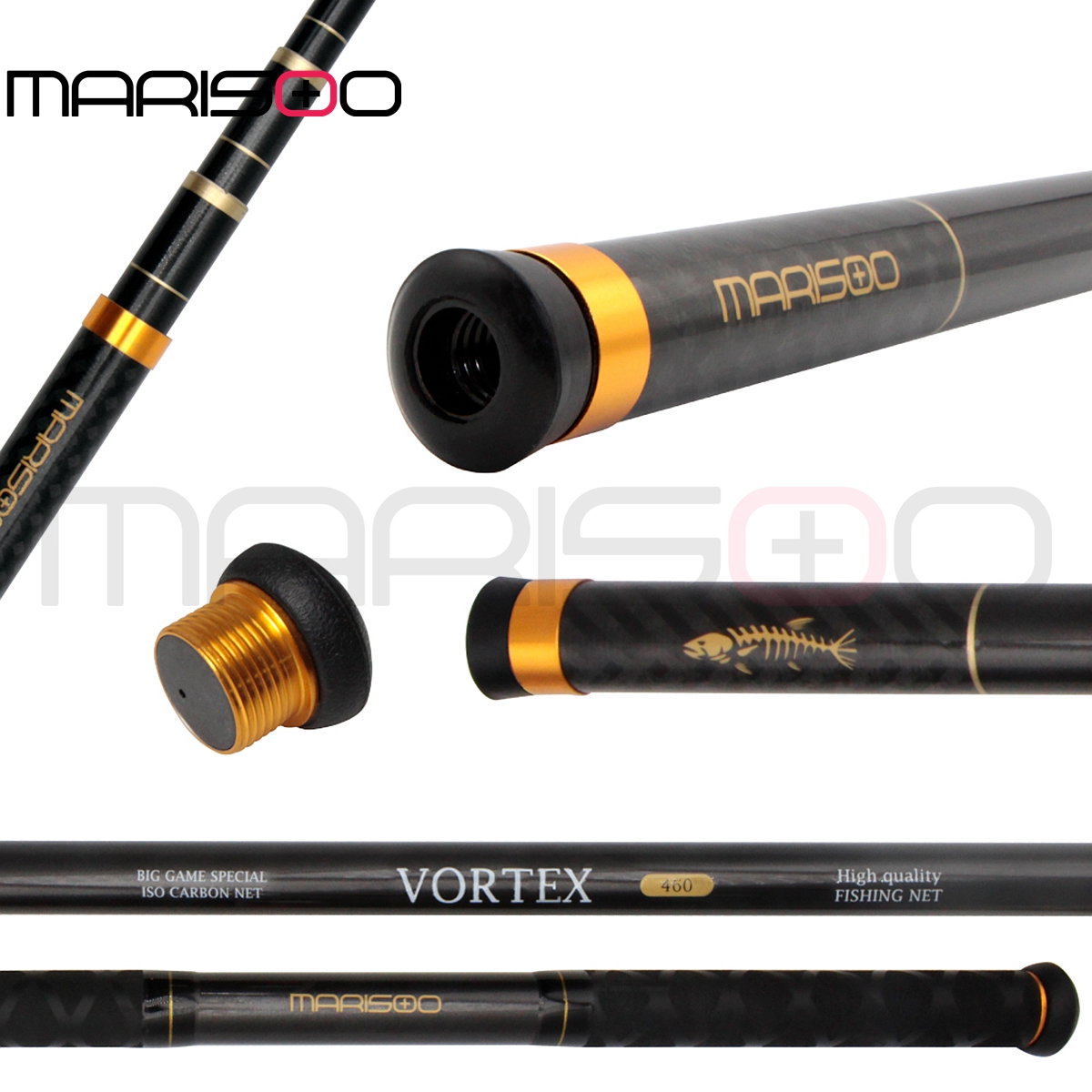 MARISOO VORTEX Telescopic Fish - Fish Net Handle recension och pris