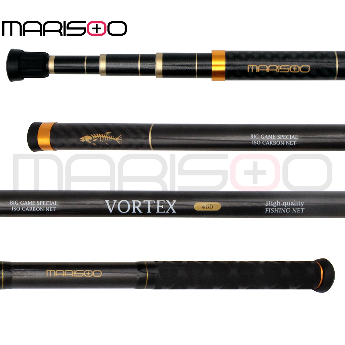 MARISOO VORTEX Telescopic Fish - Fish Net Handle recension och pris