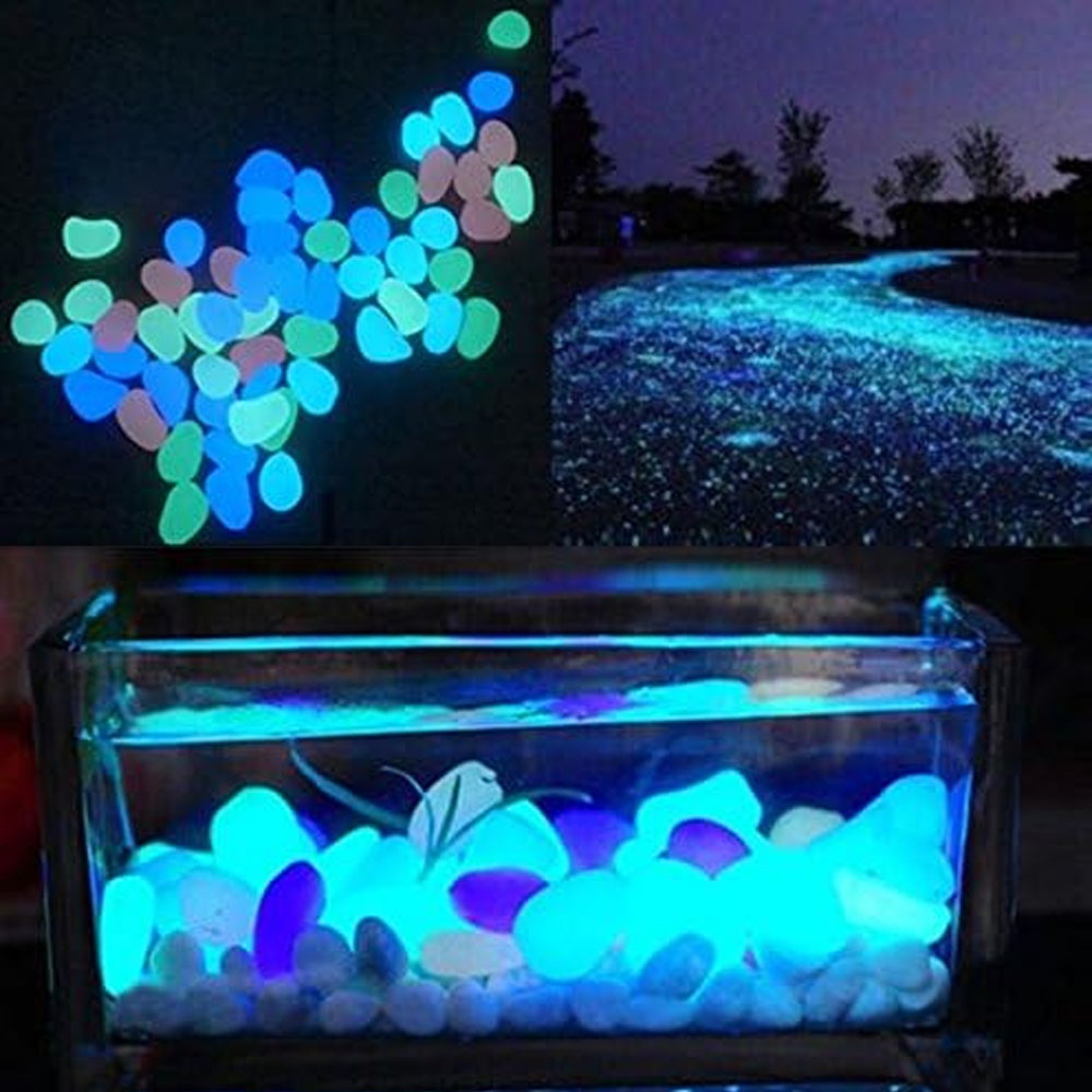 Fish Tank Rocks Glow Blue Pebb - Aquarium Fish Store recension och pris