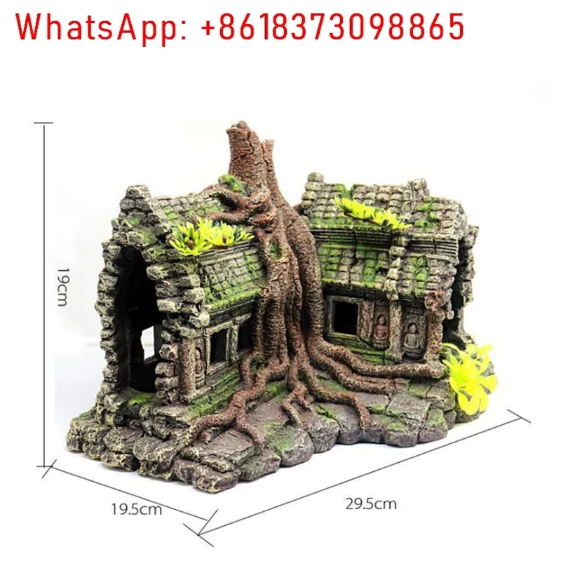 Resin Tree House Wooden Aquari - Aquarium Fish Accessories recension och pris