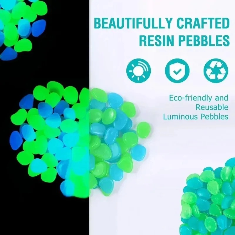 100-1000 Pcs Luminous Rock, St - Aquarium Fish Store recension och pris