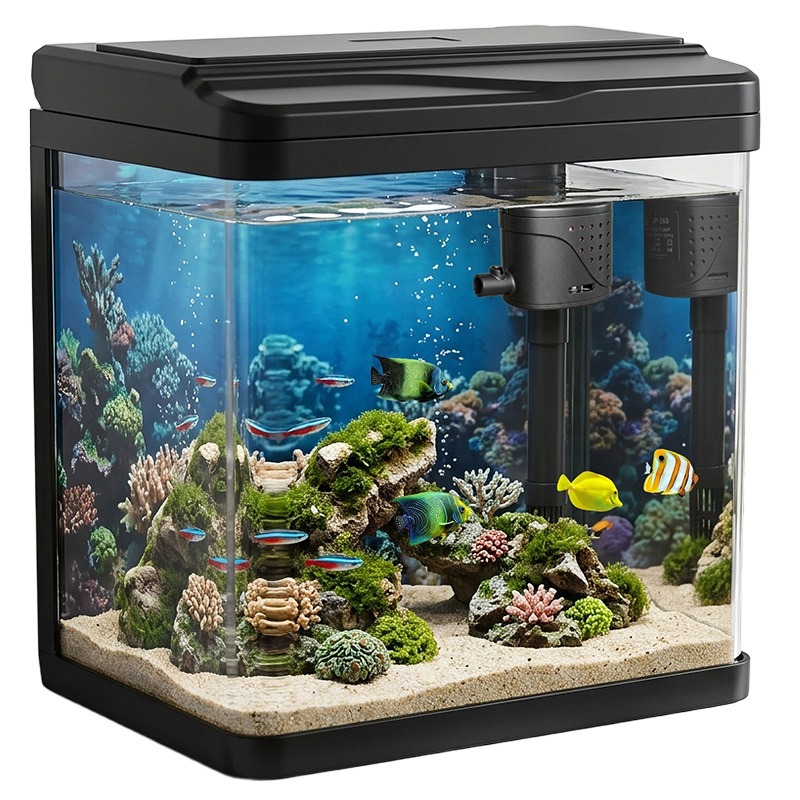 Glass fish tank, home small fi - Aquarium Fish No Need Oxygen recension och pris